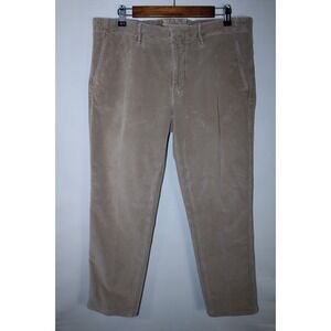 Incotex Slacks Men's Size 34 Slim Fit Light Brown Thick Cotton Chino Pants